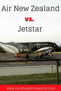 Air nz or jetstar