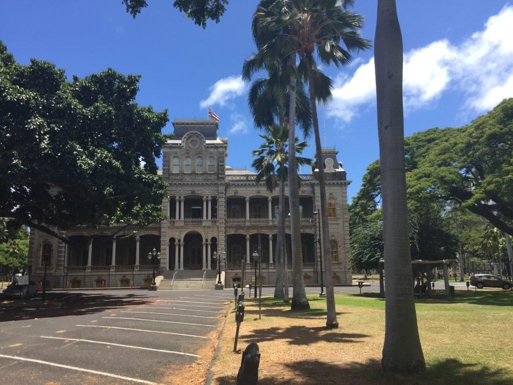 Iolani Palace in Waikiki, Oahu, Hawaii