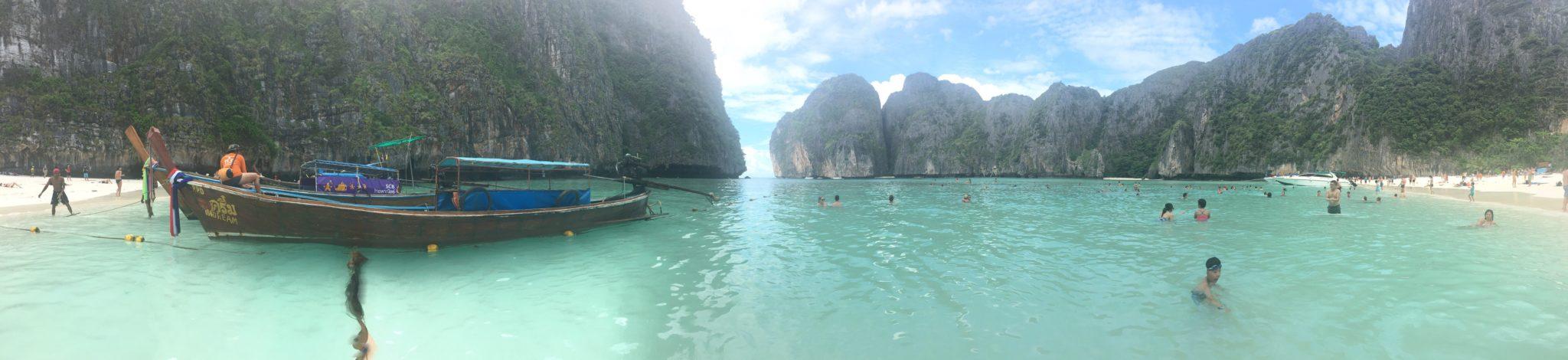 Maya Bay panorama unexpected things