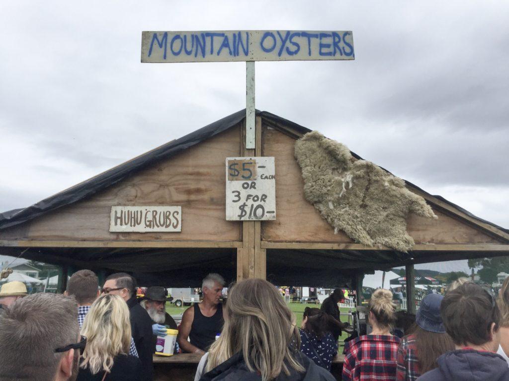 Mountain Oysters Hokitika Wildfoods Festival