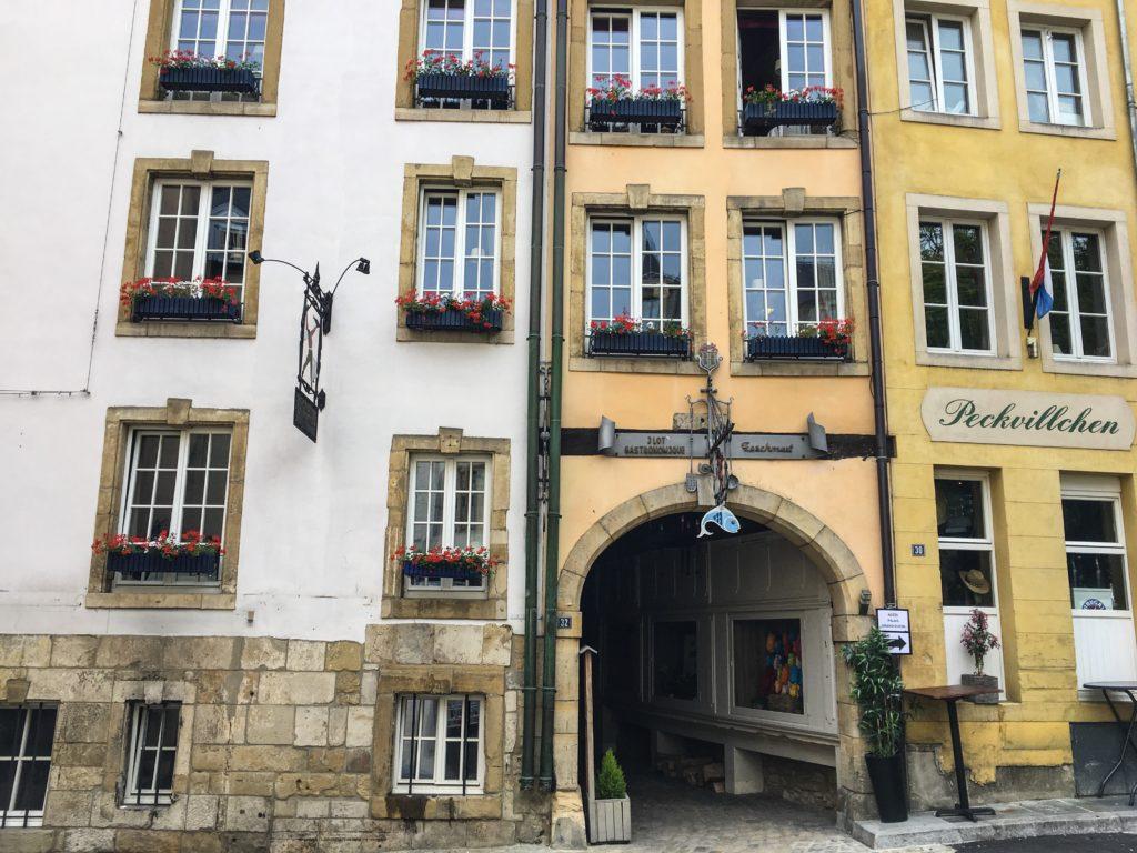 Germanic exterior of Luxembourg buildings