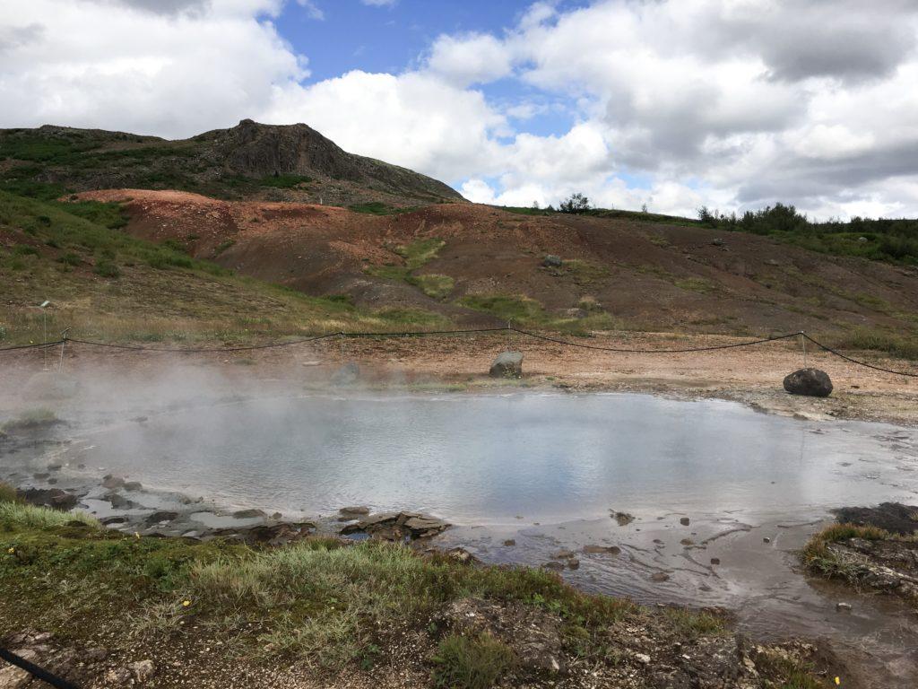 Stokkur Geyser pool of water