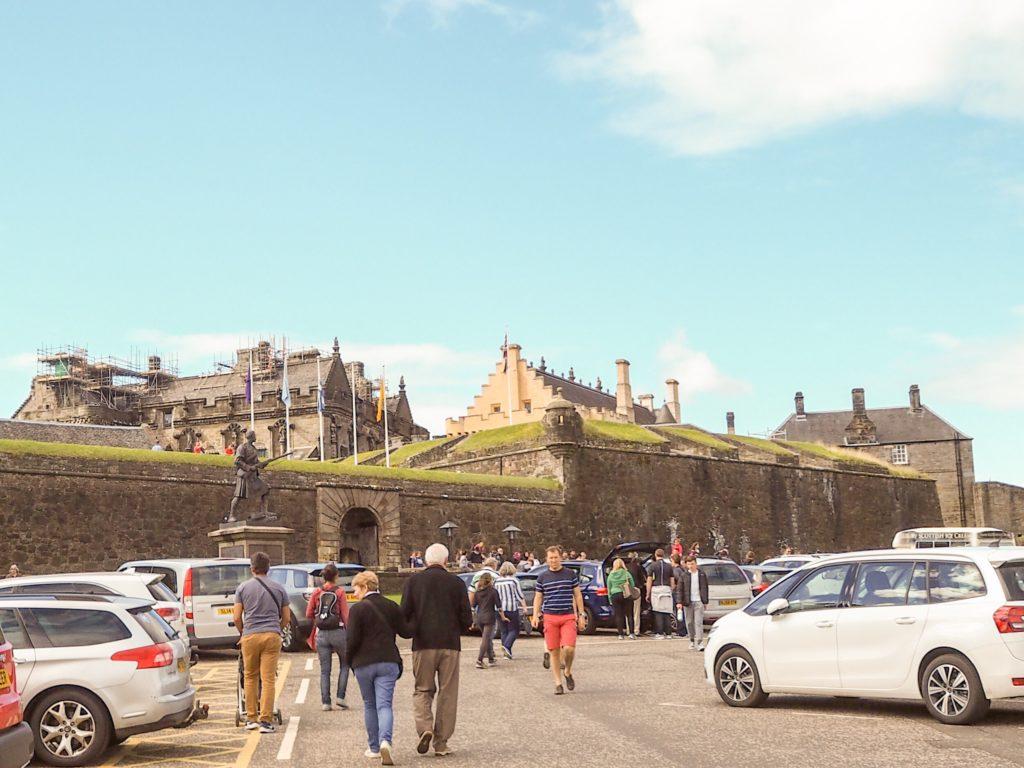 view of stirling castle scotland from carpark