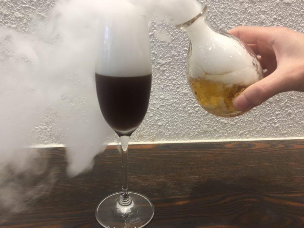 amber coffee brewery dry ice 