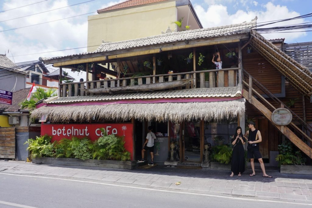 Exterior of Betelnut Cafe Canggu from street