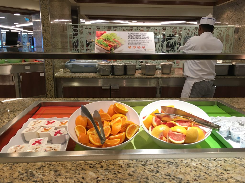 fruit in marketplace on princess cruise ship