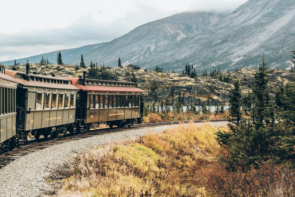 White Pass Summit train in Alaska  cruise excursion
