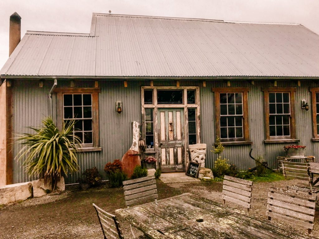 Exterior of Fleur's Place restaurant Moeraki New Zealand