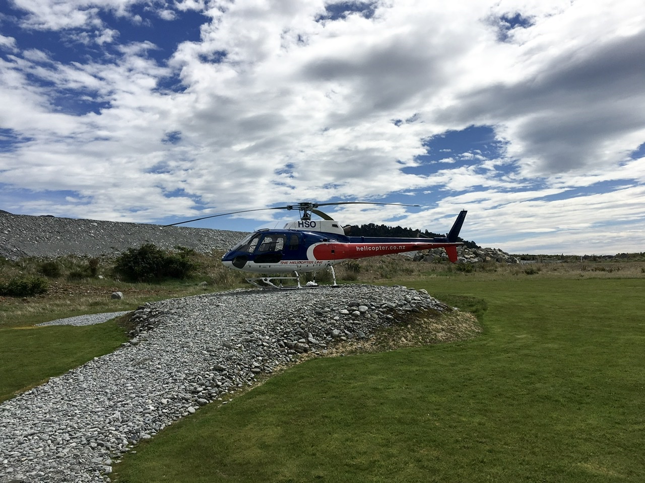 Franz Josef helicopter ready to fly over glacier