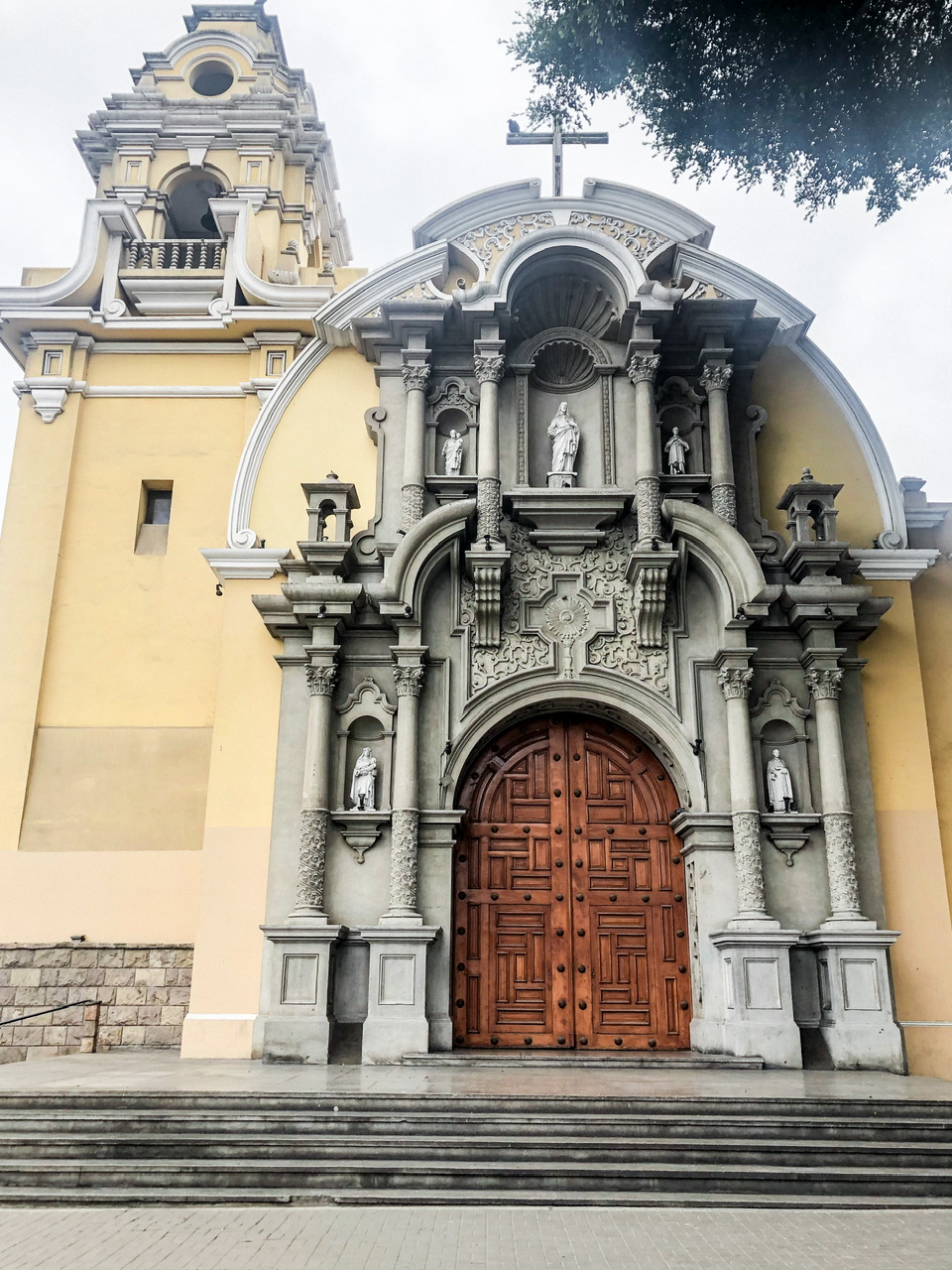 Church in Plaza de Armas de Barranco