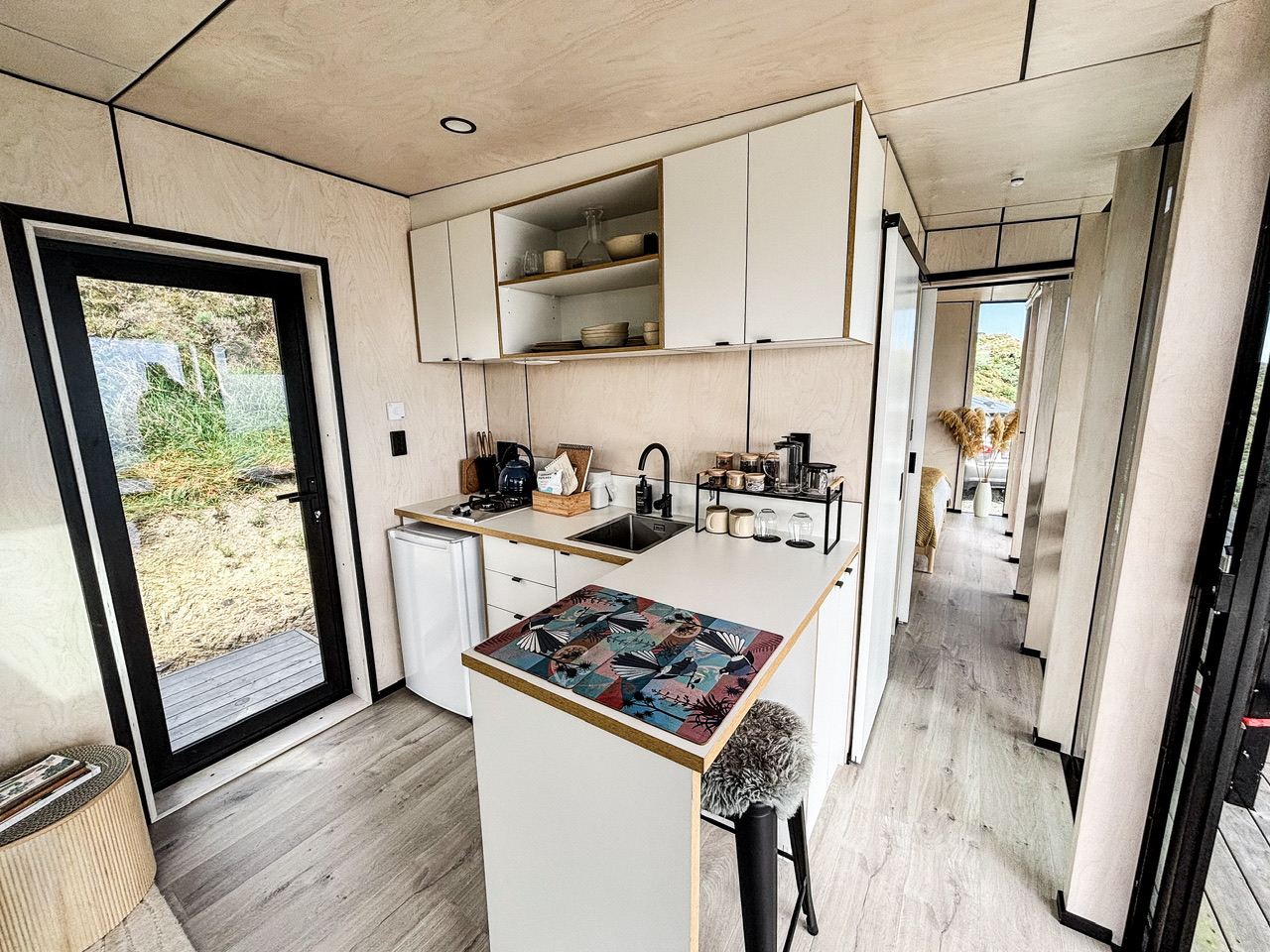 Kitchen at the ocean house canopy camping site